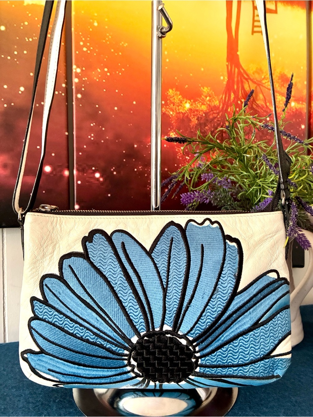Vintage Brighton Floral Crossbody Bag